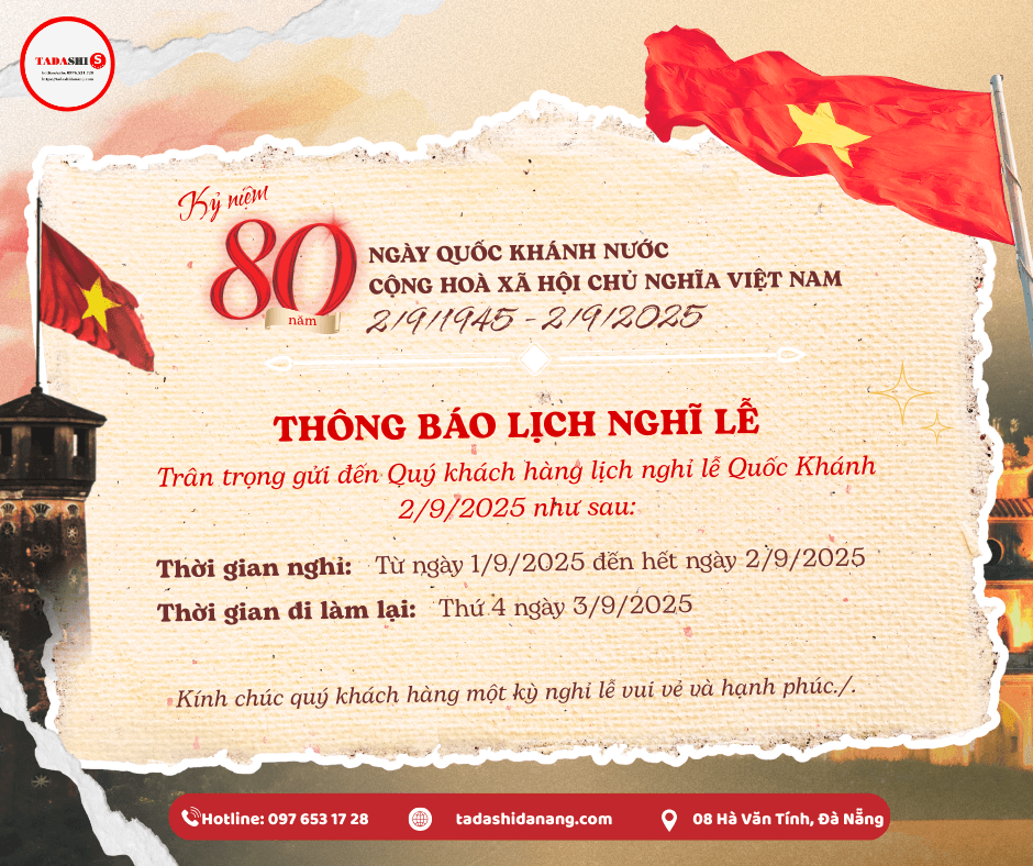 THÔNG BÁO NGHỈ LỄ QUỐC KHÁNH 2/9